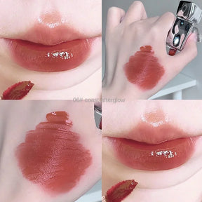 Kekemood spiegel wasser lip gloss lip glasur transpare ntes glas lippen öl wasserdichter flüssiger lippenstift nackt braun klar tönung make-up